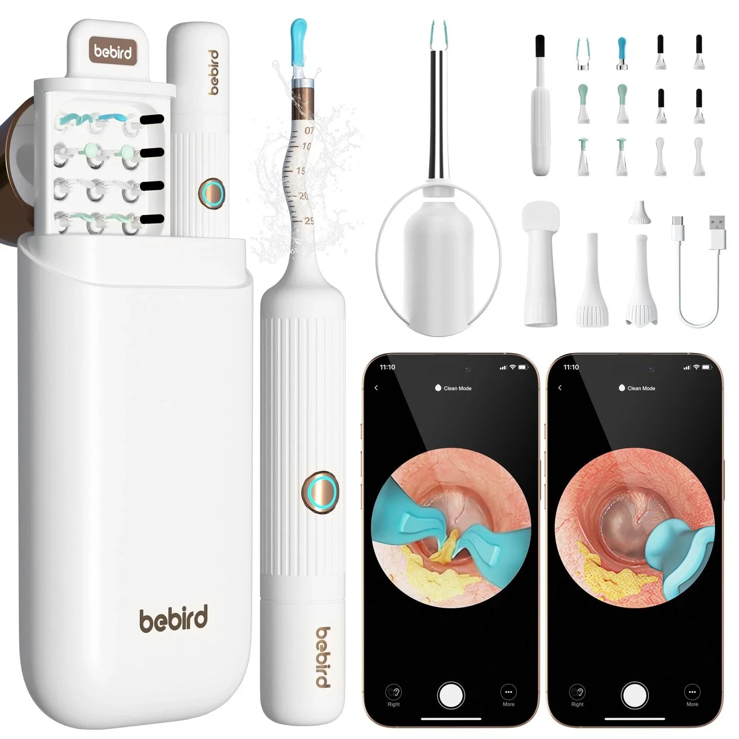 Xiaomi Bebird EarSight Plus I35R – 2025 Wireless Ear Cleaner with HD Visual Camera & Tweezers