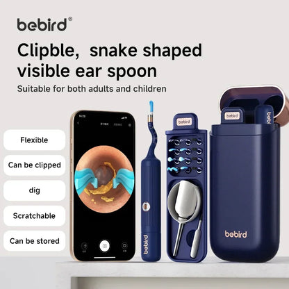 Xiaomi Bebird EarSight Plus I35R – 2025 Wireless Ear Cleaner with HD Visual Camera & Tweezers