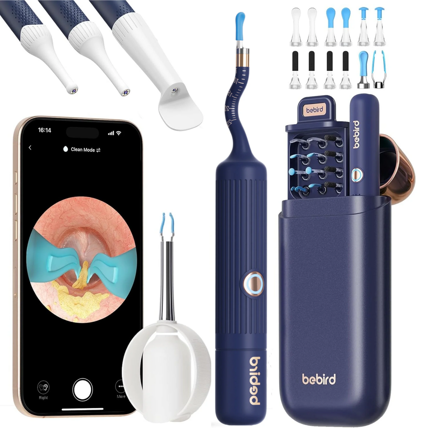 Xiaomi Bebird EarSight Plus I35R – 2025 Wireless Ear Cleaner with HD Visual Camera & Tweezers